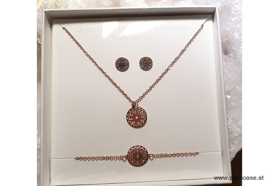 4 tlg. Schmuck-Set Glücks-Mandala